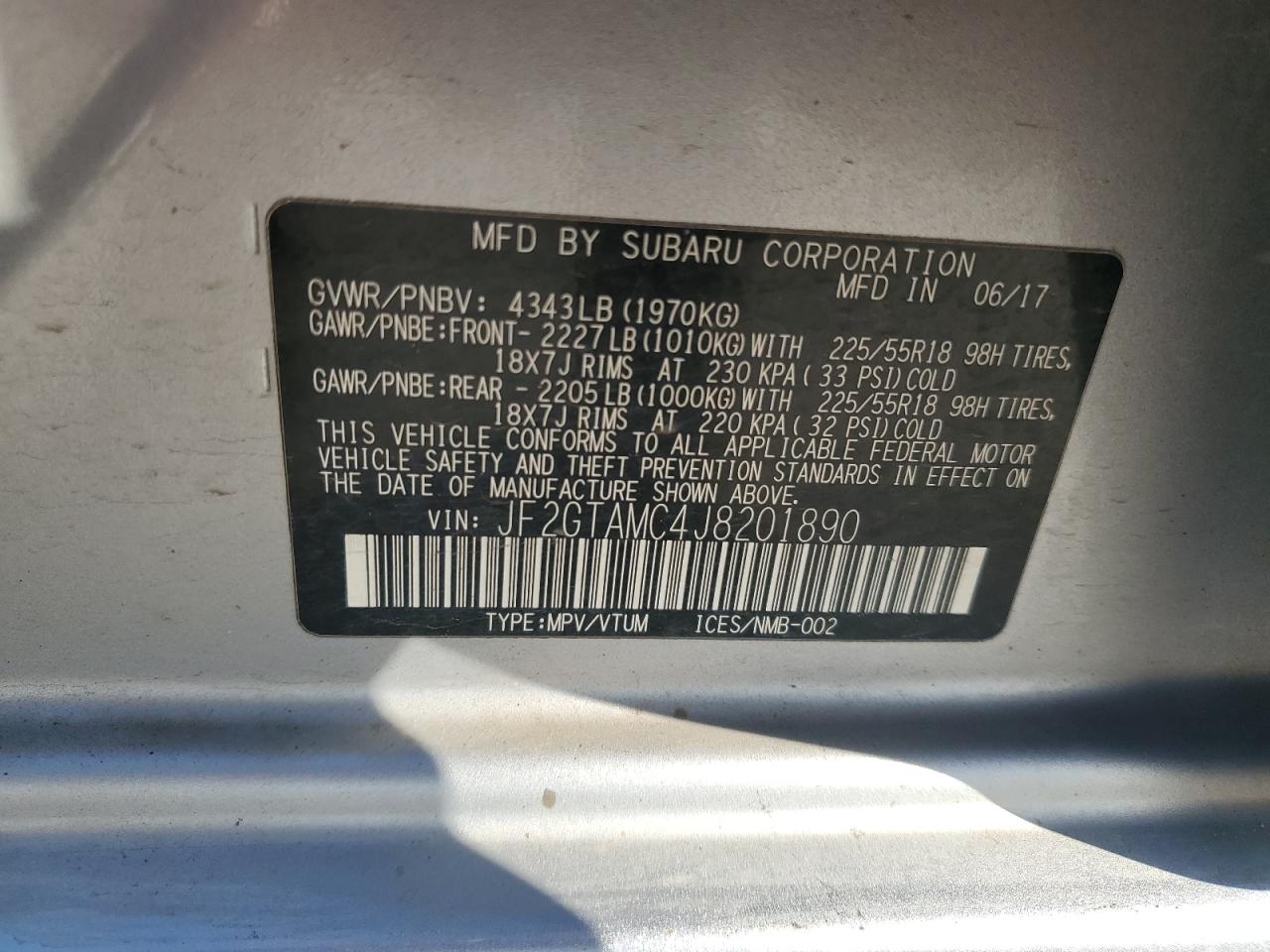 SUBARU CROSSTREK LIMITED