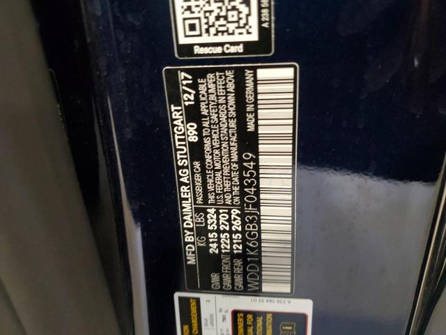 2018 MERCEDES-BENZ E 400 4MAT - WDD1K6GB3JF043549