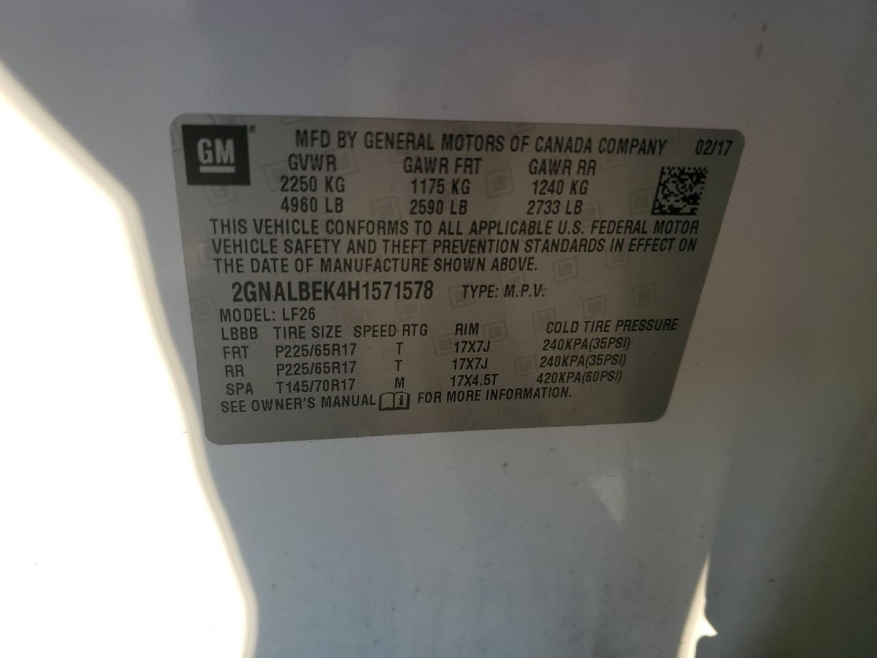 CHEVROLET EQUINOX LS