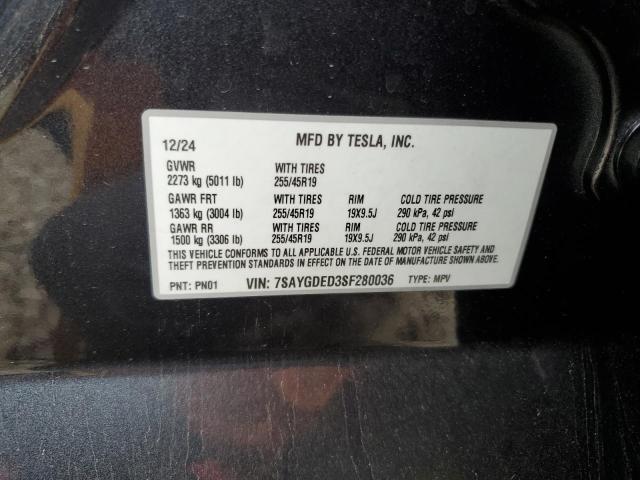 2025 TESLA MODEL Y #3298009191