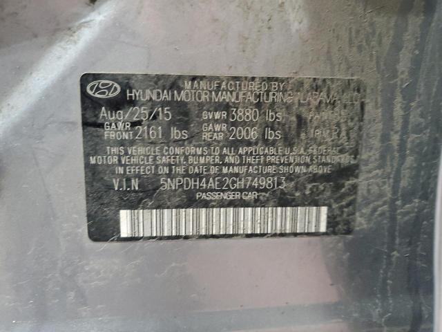 2016 HYUNDAI ELANTRA SE - 5NPDH4AE2GH749813