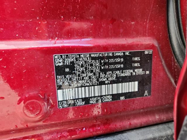 2022 TOYOTA RAV4 XLE P - 2T3A1RFV3NW301521