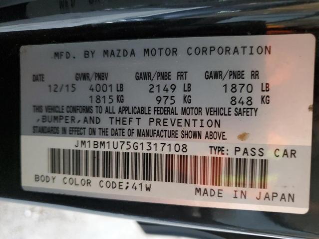 2016 MAZDA 3 SPORT JM1BM1U75G1317108