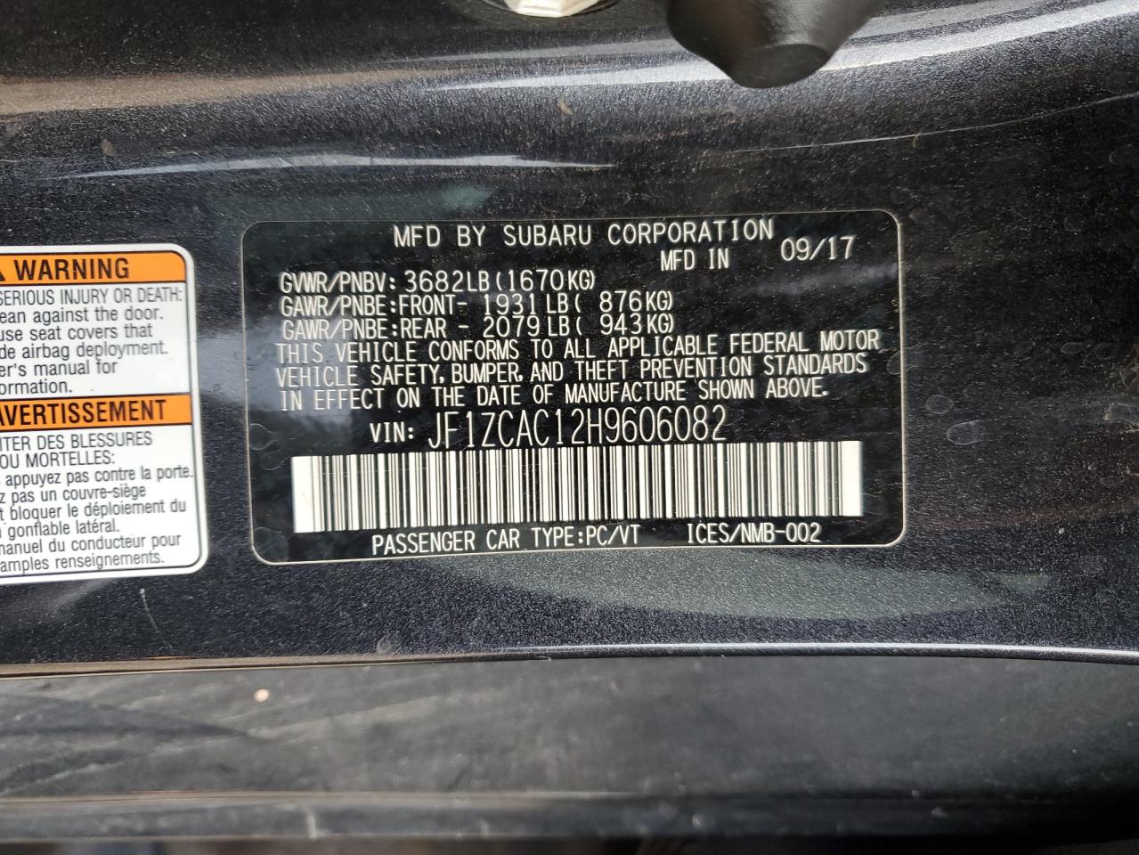 SUBARU BRZ 2.0 LIMITED