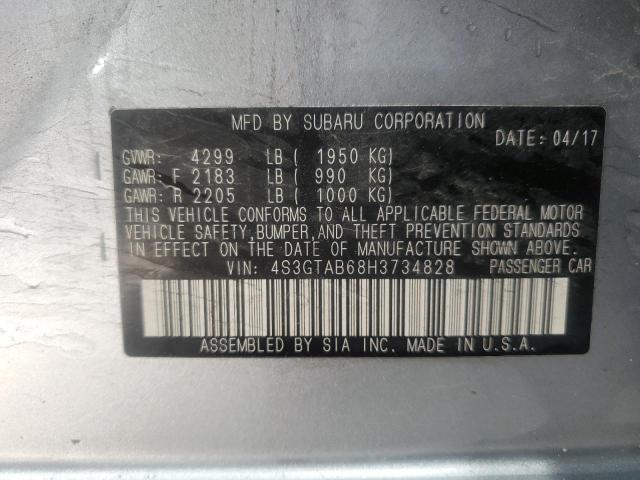 2017 SUBARU IMPREZA PREMIUM 4S3GTAB68H3734828