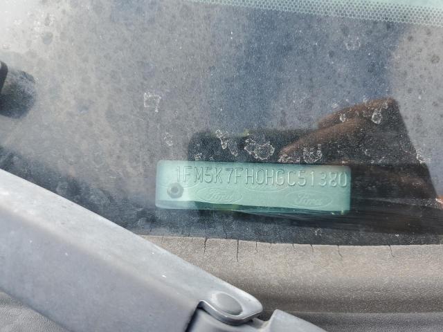 2017 FORD EXPLORER L - 1FM5K7FH0HGC51380