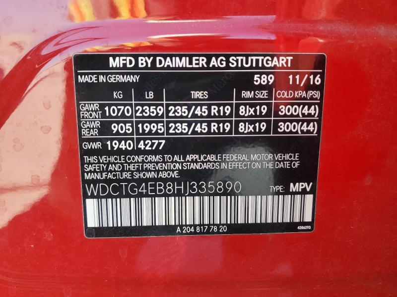 2017 MERCEDES-BENZ GLA 250 #3282555900