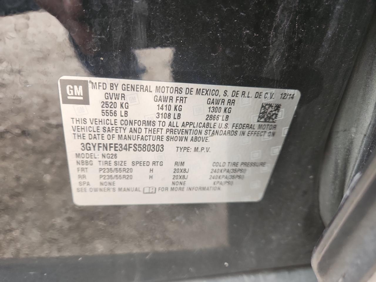 CADILLAC SRX PERFORMANCE COLLECTION