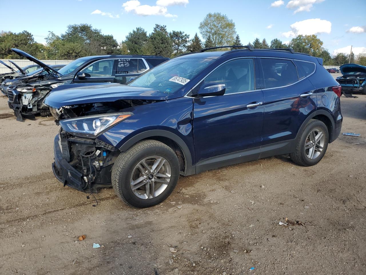Lot #3297218401 2017 HYUNDAI SANTA FE S