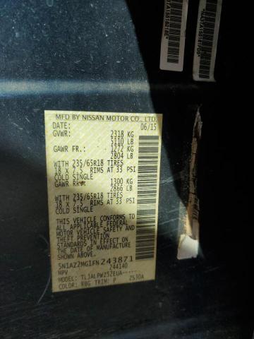 2015 NISSAN MURANO S 5N1AZ2MG1FN243871