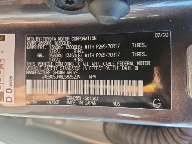 2020 TOYOTA 4RUNNER SR - JTEBU5JR8L5835239