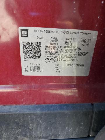 2018 CHEVROLET EQUINOX LT #3285012955