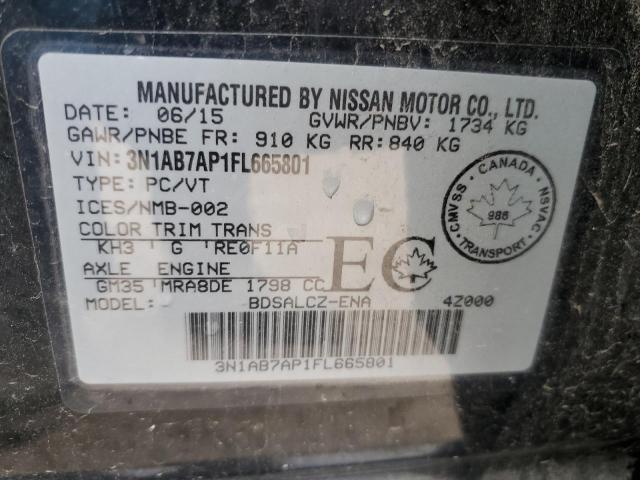 2015 NISSAN SENTRA S - 3N1AB7AP1FL665801