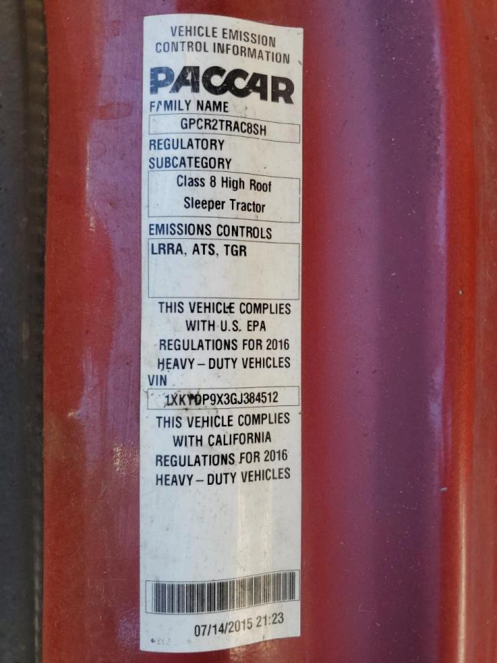 Lot #3284612330 2016 KENWORTH T680