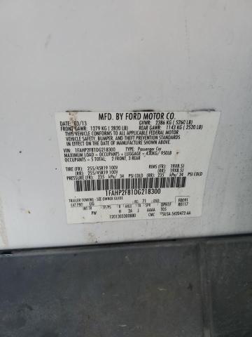 2013 FORD TAURUS LIMITED - 1FAHP2F81DG218300