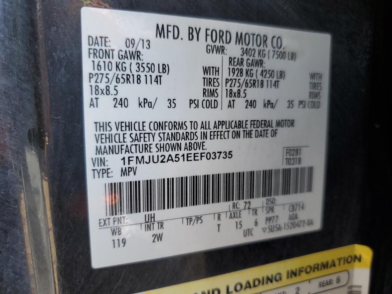 FORD EXPEDITION LIMITED