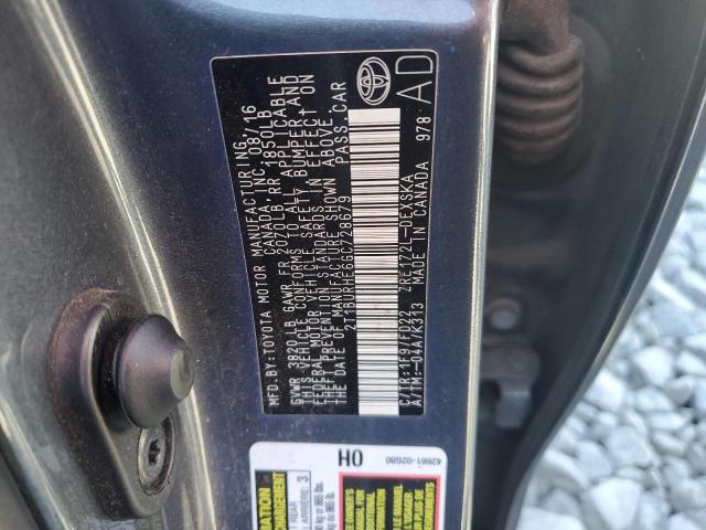 2016 TOYOTA COROLLA L - 2T1BURHE6GC728679