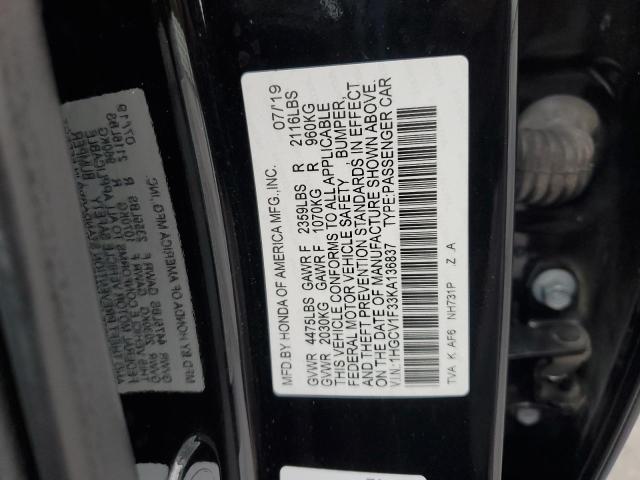 2019 HONDA ACCORD SPO #3292363270