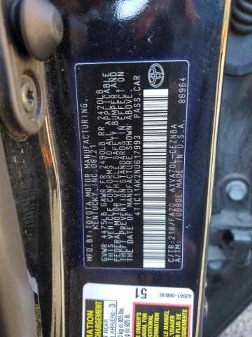 2022 TOYOTA CAMRY LE - 4T1C11AK2NU617993