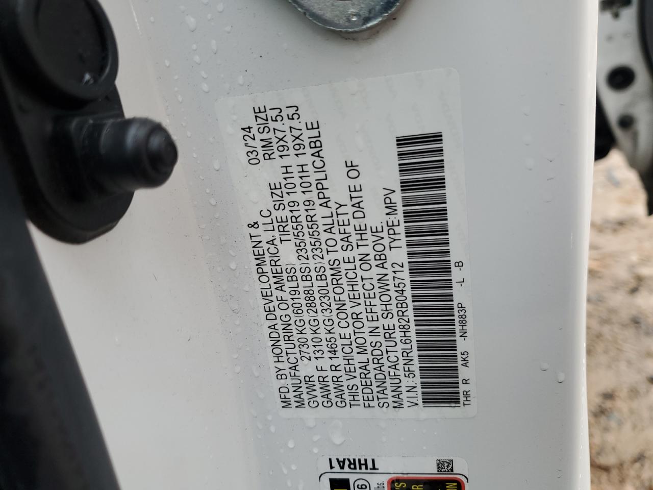 HONDA ODYSSEY TOURING