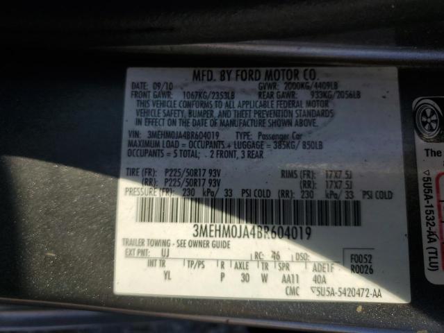 2011 MERCURY MILAN PREM #3297011358