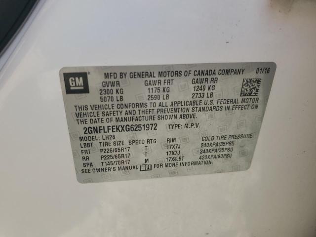 2016 CHEVROLET EQUINOX LT - 2GNFLFEKXG6251972