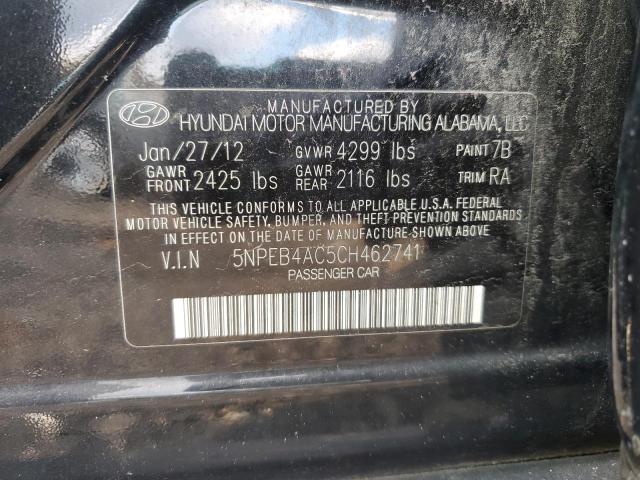 2012 HYUNDAI SONATA GLS - 5NPEB4AC5CH462741