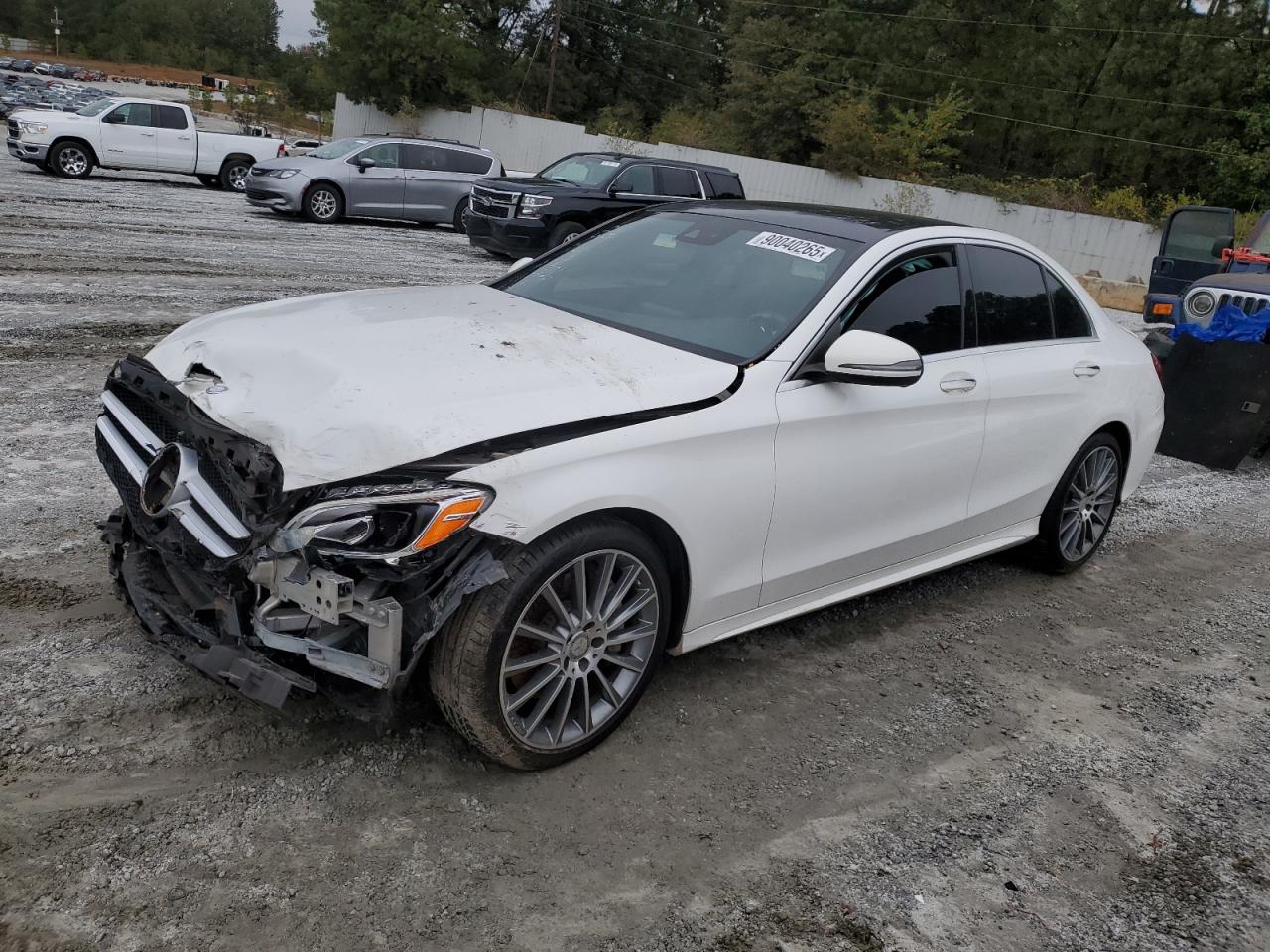 Lot #3303667931 2016 MERCEDES-BENZ C 300 4MAT