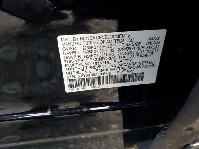 2022 ACURA MDX TYPE S - 5J8YD8H88NL003865