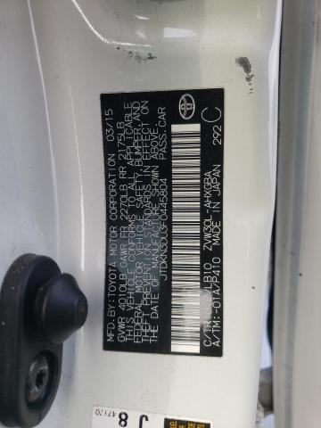 2015 TOYOTA PRIUS - JTDKN3DU3F0445804