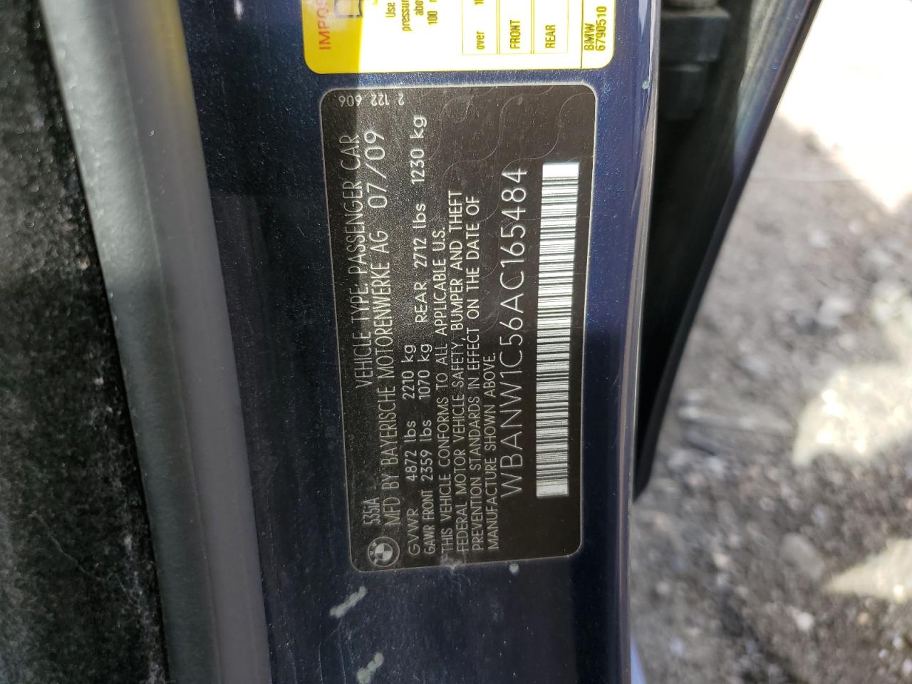 Lot #3309194618 2010 BMW 535 I