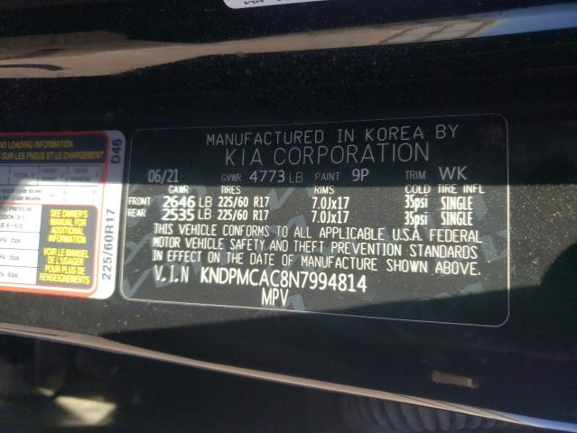 2022 KIA SPORTAGE L #3298051136