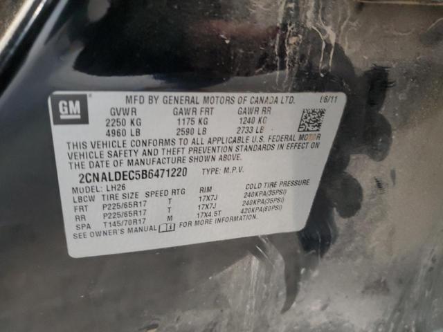 2011 CHEVROLET EQUINOX LT #3291240990