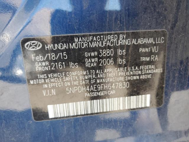 2015 HYUNDAI ELANTRA SE - 5NPDH4AE9FH647830