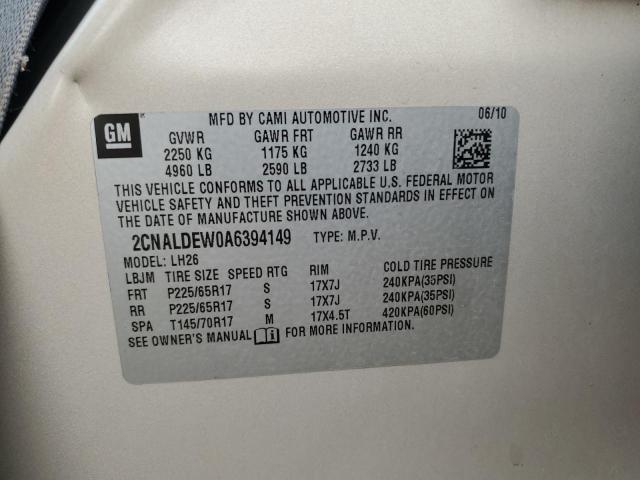 2010 CHEVROLET EQUINOX LT #3292508675