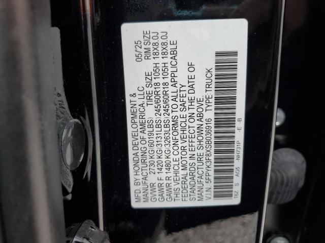 2025 HONDA RIDGELINE BLACK EDITION #3297055543