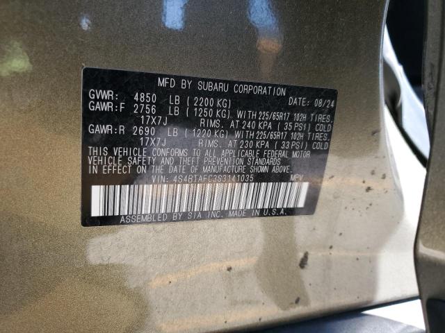 2025 SUBARU OUTBACK PR #3296254404