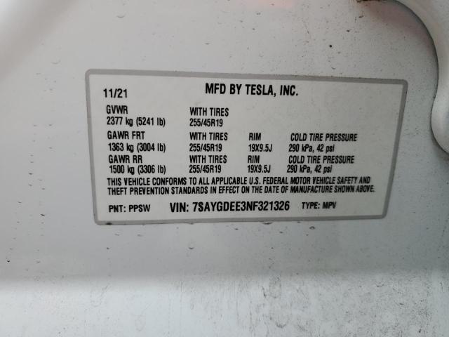 2022 TESLA MODEL Y #3298027164