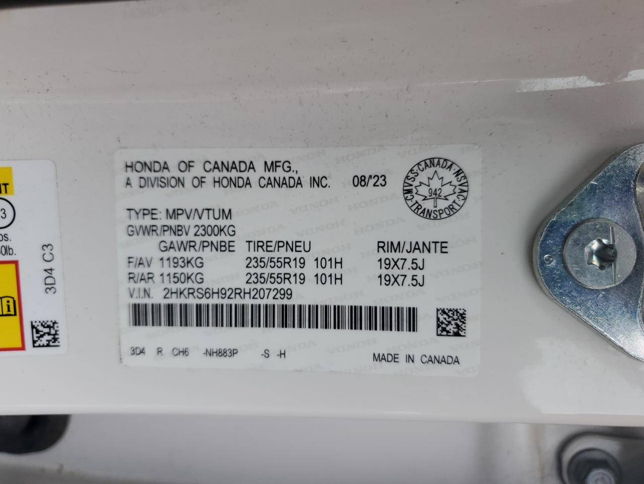 HONDA CR-V SPORT TOURING