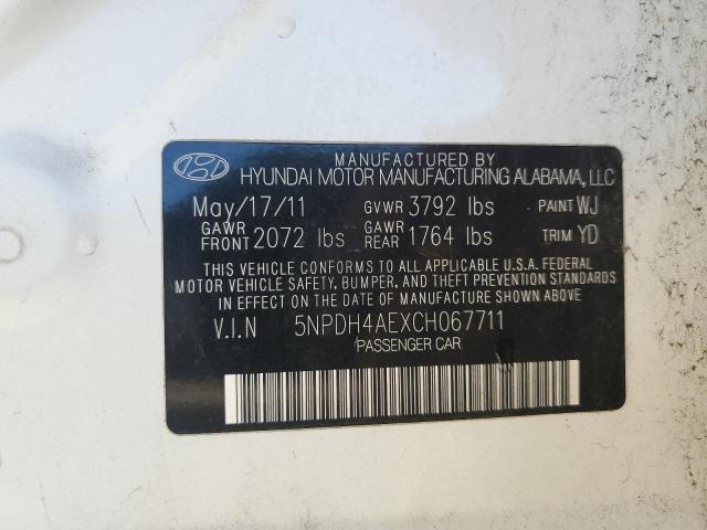 2012 HYUNDAI ELANTRA GL #3296408649