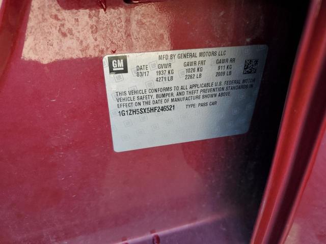 2017 CHEVROLET MALIBU PREMIER 1G1ZH5SX5HF246521