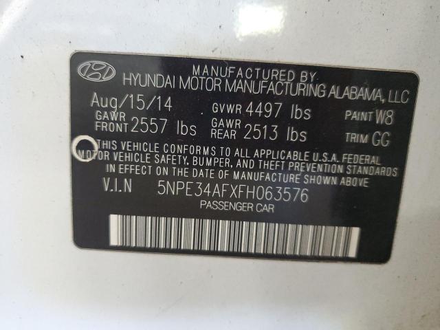 2015 HYUNDAI SONATA SPO 5NPE34AFXFH063576
