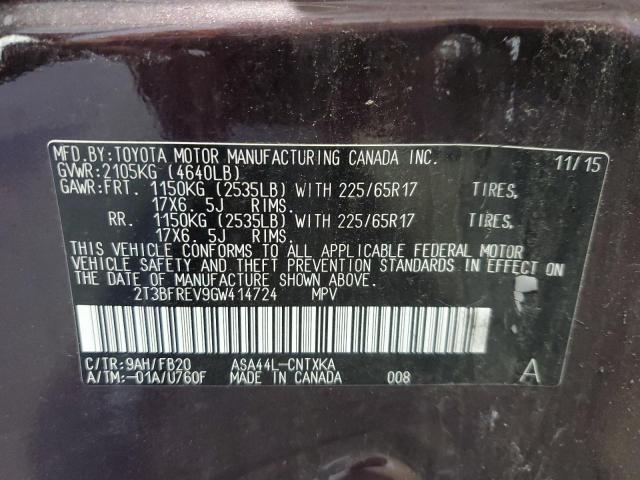 2016 TOYOTA RAV4 LE - 2T3BFREV9GW414724