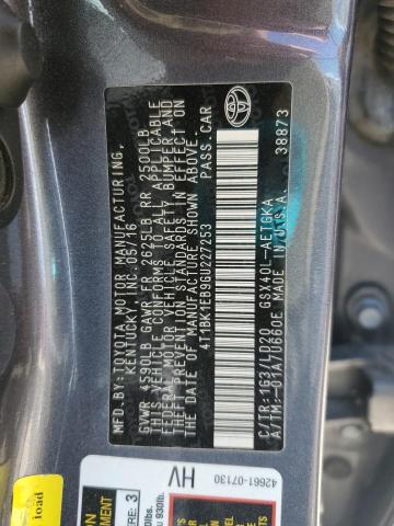 2016 TOYOTA AVALON XLE - 4T1BK1EB9GU227253