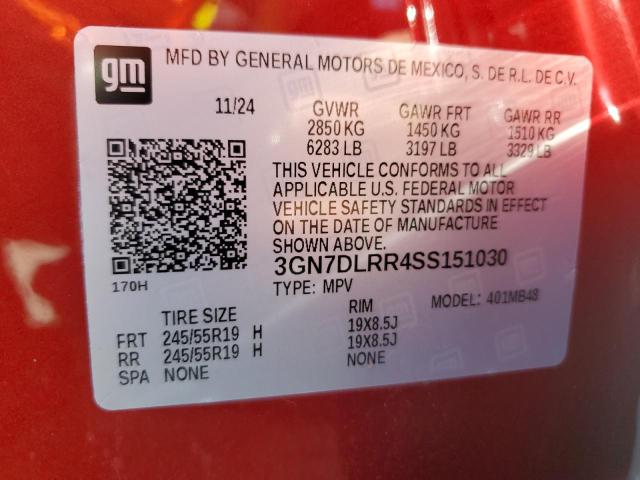 2025 CHEVROLET EQUINOX LT 3GN7DLRR4SS151030