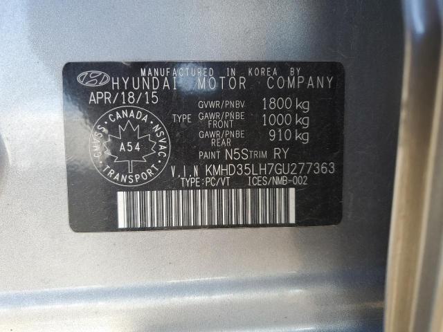 2016 HYUNDAI ELANTRA GT - KMHD35LH7GU277363