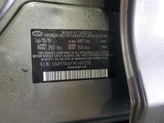 2019 HYUNDAI SONATA LIM 5NPE34AF9KH811230