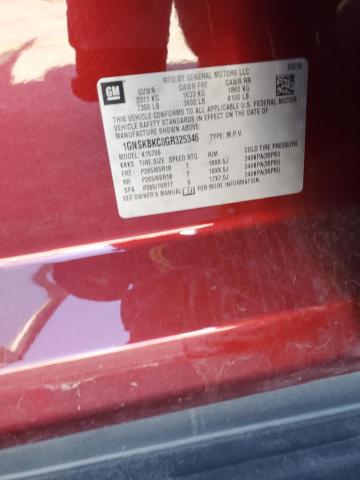 2016 CHEVROLET TAHOE K150 - 1GNSKBKC0GR325346