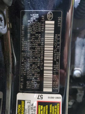 2022 TOYOTA CAMRY SE #3315816344