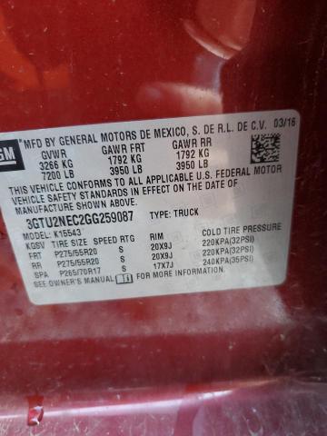 2016 GMC SIERRA K1500 SLT #3292350330